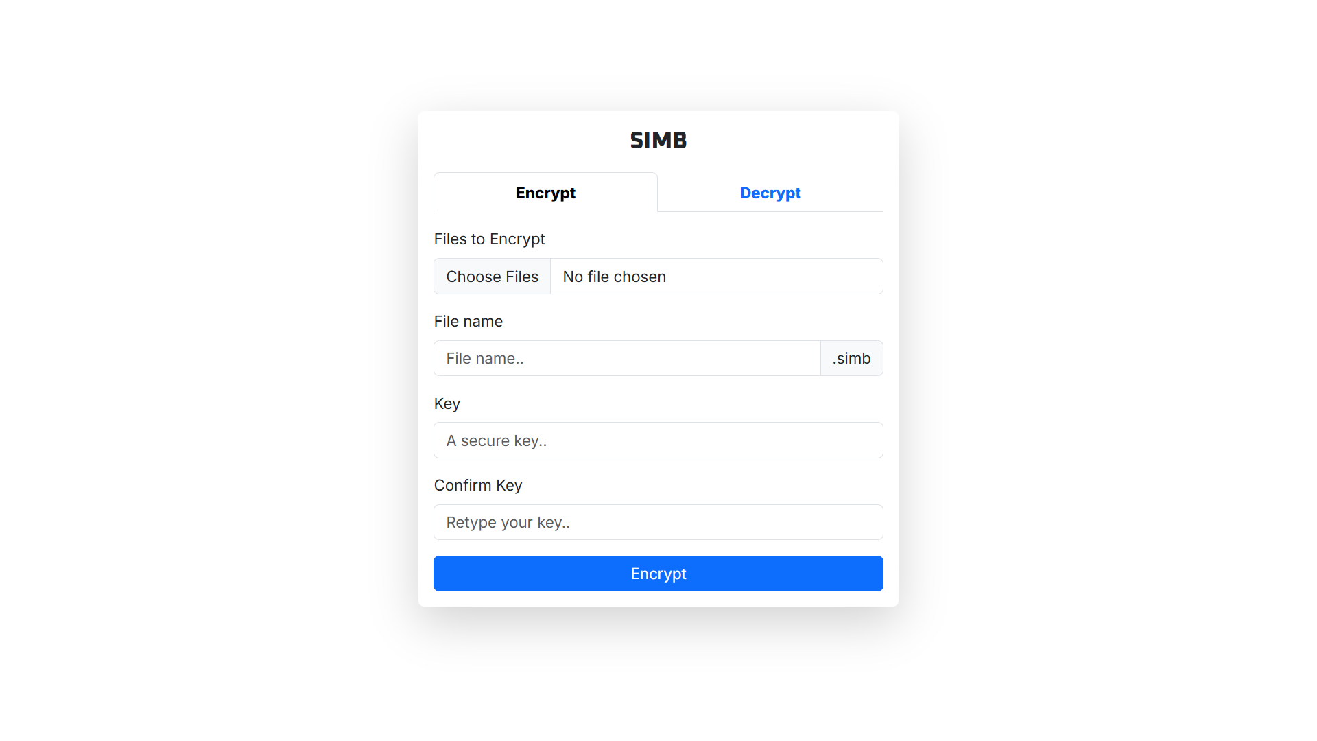 SIMB Web App